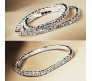 Elastic Fashion Silver Tone Crystal Rhinestone Ankle Anklet Bracelet Stylish Single Row Set of 1 for Women and Girls