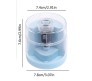 Electric Pencil Sharpener Automatic Battery Operated Or Manual Mode Compact Colored Desktop Pencil Sharpener for 6-8mm Pencils, for Kids, Artist, and Student Blue Transparent