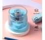 Electric Pencil Sharpener Automatic Battery Operated Or Manual Mode Compact Colored Desktop Pencil Sharpener for 6-8mm Pencils, for Kids, Artist, and Student Blue Transparent