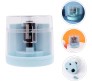 Electric Pencil Sharpener Automatic Battery Operated Or Manual Mode Compact Colored Desktop Pencil Sharpener for 6-8mm Pencils, for Kids, Artist, and Student Blue Transparent