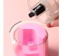 Electric Pencil Sharpener Automatic Battery Operated Or Manual Mode Compact Colored Desktop Pencil Sharpener for 6-8mm Pencils, for Kids, Artist, and Student Pink Transparent