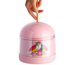 Pencil Sharpener Automatic Battery Operated Or Manual Mode Compact Colored Desktop Pencil Sharpener for 6-8mm Pencils, for Kids, Artist, and Student Unicorn