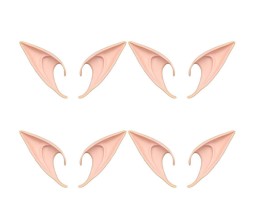 Elf / Elves / Goblin  4 Pair Ears Halloween Fairy Cosplay Fancy Dress Party