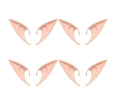 Elf / Elves / Goblin  4 Pair Ears Halloween Fairy Cosplay Fancy Dress Party