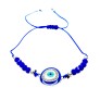 Blue Evil Eye Bracelet For Women Rhinestone Hand Wristband Blue Beads Charm Nazar Battu Bracelets Najariya Najar Jewellery For Women Men and Girls
