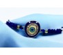 Blue Evil Eye Bracelet For Women Rhinestone Hand Wristband Blue Beads Charm Nazar Battu Bracelets Najariya Najar Jewellery For Women Men and Girls
