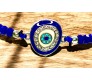 Blue Evil Eye Bracelet For Women Rhinestone Hand Wristband Blue Beads Charm Nazar Battu Bracelets Najariya Najar Jewellery For Women Men and Girls