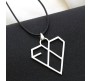 Exo Logo Symbol Kpop Music Band Pendant Necklace Fashion Jewellery Accessory for Men and Women