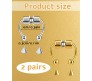 Combo Set of 2 Septum Fake Nose Ring Without Non Piercing Gold Silver No-Rusting Stainless Magnetic Punk False Clip On Jewelry For Men And Women