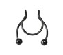 Stainless Steel Fake Septum Black Nose Hoop Rings False Nose Ring Metal Faux Lip Non Piercing Clip On Pressing Type Jewelry Hanger for Women And Girls