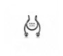 Stainless Steel Fake Septum Black Nose Hoop Rings False Nose Ring Metal Faux Lip Non Piercing Clip On Pressing Type Jewelry Hanger for Women And Girls