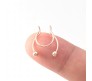 Stainless Steel Fake Septum Gold Nose Hoop Rings False Nose Ring Metal Faux Lip Non Piercing Clip On Pressing Type Jewelry Hanger for Women And Girls