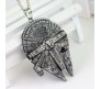 Millennium Falcon Inspired Pendant Necklace Fashion Star Wars Jewellery Accessory for Men and Women