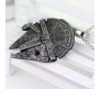 Millennium Falcon Inspired Pendant Necklace Fashion Star Wars Jewellery Accessory for Men and Women