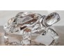 Fengshui 18cm Clear Crystal Turtle Medium Transparent Feng Shui Kachhua Glass Showpiece Vastu for Peace & Prosperity Home Decor and Gifting