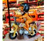 Jerry Action Figure 13 cm on Bike Decoration Merchandise Showpiece to Keep in Office Desk Table Gift Multicolor 