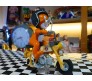 Jerry Action Figure 13 cm on Bike Decoration Merchandise Showpiece to Keep in Office Desk Table Gift Multicolor 