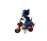 Tom Action Figure 12.5cm on Bike Decoration Merchandise Showpiece to Keep in Office Desk Table Gift Multicolor