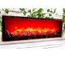 Artificial Fireplace LED Lamp with Realistic Flame Effect Big 24 Inch For Living Room, Bedroom, Indoor Decoration Electric Faux Fire Place Black