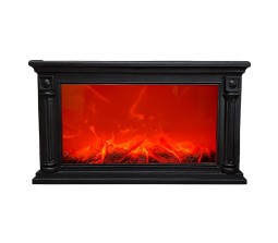 Fireplace LED Lamp with Realistic Flame Effect Big 25 Inch For Living Room, Bedroom, Indoor Decoration Electric Faux Fire Place Black2