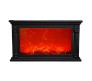 Fireplace LED Lamp with Realistic Flame Effect Big 25 Inch For Living Room, Bedroom, Indoor Decoration Electric Faux Fire Place Black2