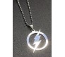 Flash Logo Inspired Pendant Necklace Fashion Jewellery Flat Accessory for Men and Boys