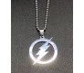 Flash Logo Inspired Pendant Necklace Fashion Jewellery Flat Accessory for Men and Boys