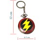 Flash Pocket Watch Superhero Antique Vintage Classic Retro Metal Keychain Key Chain for Car Bikes Key Ring