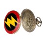 Flash Pocket Watch Superhero Antique Vintage Classic Retro Metal Keychain Key Chain for Car Bikes Key Ring