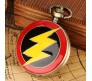 Flash Pocket Watch Superhero Antique Vintage Classic Retro Metal Keychain Key Chain for Car Bikes Key Ring