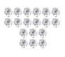 18pcs Flower Napkin Ring Holder Set Silver Formal Dining Table Deluxe Flowers Rhinestone Metal Rings Holders Mesh for Parties, Wedding, Feast, Banquet Decor, Festival Accessories
