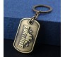 Fortnite Gamer Dog Tag Gaming Bronze Metal Keychain Key Chain for Car Bikes Key Ring