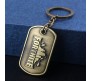 Fortnite Gamer Dog Tag Gaming Bronze Metal Keychain Key Chain for Car Bikes Key Ring