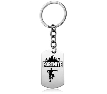 Fortnite Gamer Dog Tag Gaming Stainless Steel Metal Keychain Key Chain for Car Bikes Key Ring