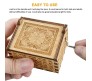 Wooden Friends Theme TV Series Music Box Vintage Hand Crank Classical Musical Gifts for Birthday Gift for Men Boys Girls Women Multicolor
