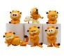 Set of 6 Garfield Figure 6-8cm Combo Action Figure Collectible Toy