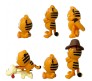 Set of 6 Garfield Figure 6-8cm Combo Action Figure Collectible Toy