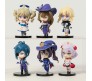 Anime Set of 6 Genshin Impact Figure 10 cm for Car Dashboard, Cake Decoration, Office Desk and Study Table Multicolor