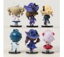 Anime Set of 6 Genshin Impact Figure 10 cm for Car Dashboard, Cake Decoration, Office Desk and Study Table Multicolor