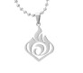 Genshin Impact Element Fire Inspired Pendant Necklace Fashion Jewellery Accessory for Men and Women