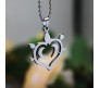 Genshin Impact Element Heart Inspired Pendant Necklace Fashion Jewellery Accessory for Men and Women