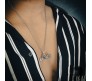 Biker Motorcycle Bike Ghostrider Pendant Stainless Steel with Long 24inch Round Box Chain Necklace Accessories for Men & Women