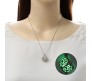 Glow in The Dark Pendant Necklace GID Cube Shape With Glowing Stone Locket Green Unique Gift for Girls And Women