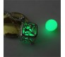 Glow in The Dark Pendant Necklace GID Cube Shape With Glowing Stone Locket Green Unique Gift for Girls And Women