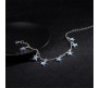 1Pc Glow in Dark GID Star Blue Anklet Adjustable Silver Plated | Unique Glowing Anklet Gifts for Women and Girls