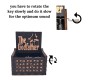 Wooden The Godfather Music Box Vintage Hand Crank Classical Musical Gifts for Birthday Gift for Men Boys Girls Women Black