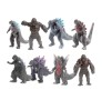 Godzilla vs King Kong Set of 8 Action Figure 7cm for Car Dashboard, Cake Decoration, Office Desk Study Table Multicolor 