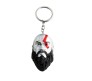 Game God of War Face Metal Keychain Key Chain for Car Bike Men Women Key Ring