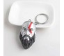 Game God of War Face Metal Keychain Key Chain for Car Bike Men Women Key Ring