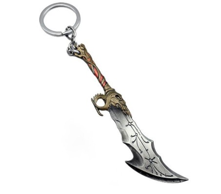 Game God of War Sword Metal Keychain Key Chain for Car Bike Men Women Key Ring